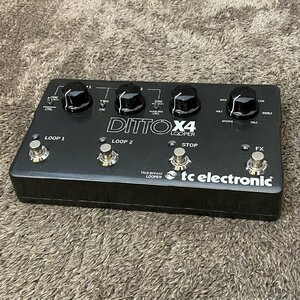 〇【中古】tc electronic DITTO X4 LOOPER デュアルトラック・ルーパー 同梱不可　1円スタート