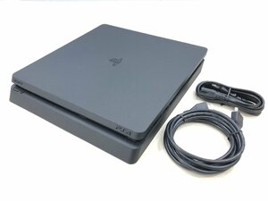 △【4】初期化済み SONY PS4slim CUH-2100A ジェットブラック 500GB 本体のみ 同梱不可 1スタ