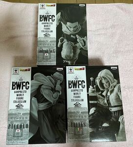 【未開封】 ドラゴンボールZ BANPRESTO WORLD FIGURE COLOSSEUM 造形天下一武道会2 ピッコロ トランクス 17号 モノクロ フィギュア BWFC