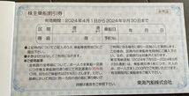 東海汽船　株主優待券　株主乗船割引券10枚1冊　割引券6枚付　2024年9月30日まで　大島　新島_画像3