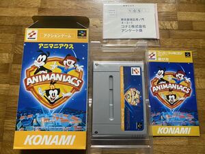 スーパーファミコン/SFC/アニマニアクス/ハガキ付き完品/国内正規品