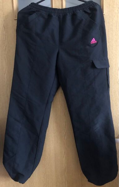 アディダスadidas スポーツパンツ 黒 レディースガールズ