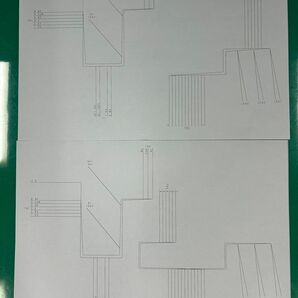 電子機器組み立て1級練習キット一式及び自作束線図作成手順書類