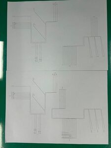 電子機器組み立て1級練習キット一式及び自作束線図作成手順書類