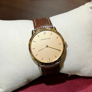 【鑑定済★】オーデマ・ピゲ AUDEMARS PIGUET K18YG 750 クォーツ メンズ 腕時計
