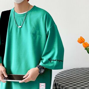 七分袖Tシャツ男性