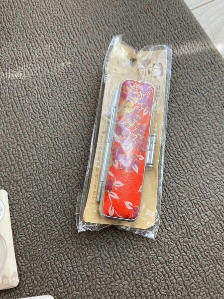 かもがわ　印鑑ケース　赤