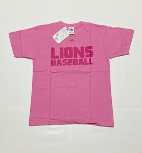 送料無料 埼玉西武ライオンズ マジェスティック レディース Tシャツ L 即決 半袖 シャツ ピンク