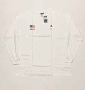 送料無料 横浜DeNAベイスターズ +B ロングTシャツ XL 即決 長袖 シャツ ロンT ロンティ フラッグ 国旗