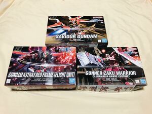 HG セイバーガンダム　レッドフレーム　ガナーザク ウォーリア　SEED DESTINY SAVIOUR GUNDAM ASTRAY RED FRAME GUNNER ZAKU WARRIOR