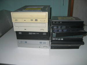 DVDマルチドライブ　デスクトップ用4台ノート用9台　ジャンク
