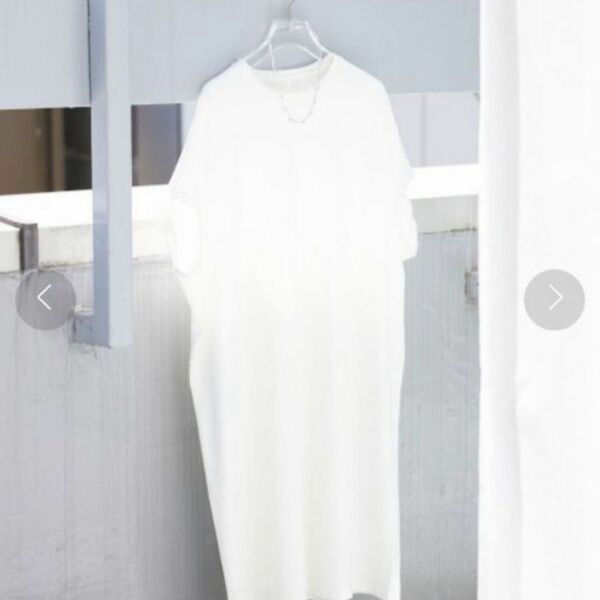 TODAYFUL Hightwist Cotton Tunic 白　カットソー