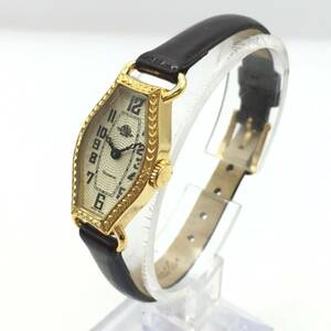 0C241-84 Rosemont/ rosemon 2 hands lady's quartz wristwatch leather belt RS-024