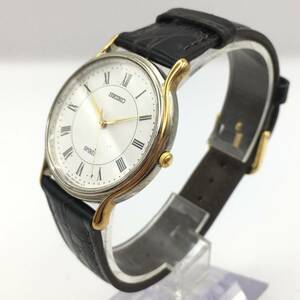 ○E241-133 SEIKO/セイコー SPIRIT スピリット 3針 メンズ クォーツ 腕時計 レザーベルト 5E21-0010 