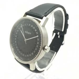 ○H241-96 a.b.art 3針 メンズ クォーツ 腕時計 レザーベルト