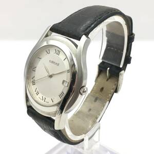 ○I241-155 GUCCI/グッチ 3針 Date デイト メンズ クォーツ 腕時計 レザーベルト 5500M