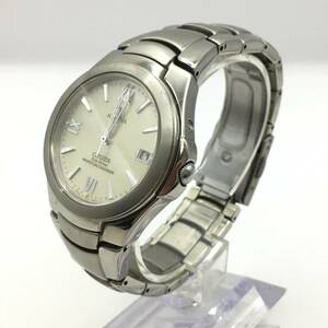 ○Q241-166 CITIZEN/シチズン ATTESA アテッサ 3針 Date デイト メンズ ソーラー 腕時計 E710-H23516 TA 不動ジャンク品