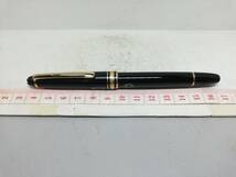 J243-114　MONT BLANC/モンブラン　万年筆　MEISTERSTUCK CLASSIC　ペン先14K　字幅F　ブラック/ゴールド【中古品】_画像2