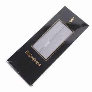 I242-405 タグ付き 未使用 イヴ サンローラン 靴下 25cm グレー系 箱付き メンズ 男性 スーツ 小物 YSL Yves Saint Laurent