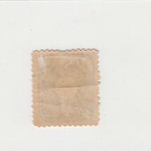 日本切手/支那加刷 菊切手 5厘/使用済・消印・満月印[S1712]_画像2