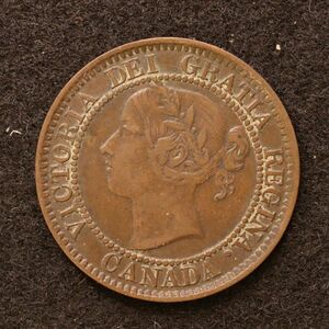 KM#1/カナダ ヴィクトリア女王 1セント銅貨（1859）[E4146]コイン