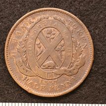カナダ植民地 ローワーカナダ シティバンク 1/2ペニー銅貨（1837）[E4271]コイン_画像2