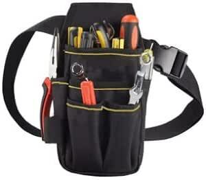 YFFSFDC ウエストポーチ 工具袋 工具入れ 腰袋 仕事用 小物入れ 作業袋 ウエストバッグ ベルト付 多機能ポケット
