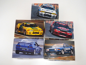 06★未開封 1/24 フジミ スカイライン GT-R 5台 カルソニック '92 ＆ '93/TAISAN '93/BP オイルトランビオ '93/FET スポーツ '93 1台難有★