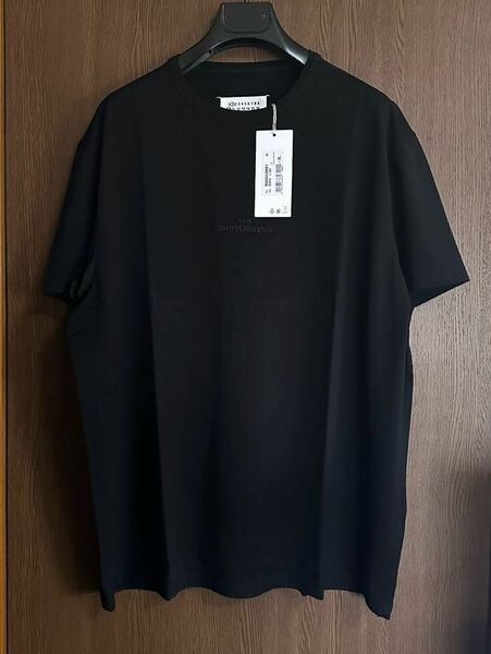 黒XL新品 メゾンマルジェラ リバースロゴ Tシャツ 黒 刺繍 半袖 カットソー 23SS size XL 52 Maison Margiela 1 10 メンズ オールブラック