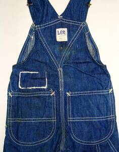 即決！60’s Lee ビンテージ Denim Kid's OverAll Size おそらく ４？ 1960年代後期～70年代初頭 当時からの希少オリジナル本物。 