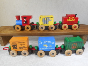 Montgomery Schoolhouse circus row car to rain wooden set 