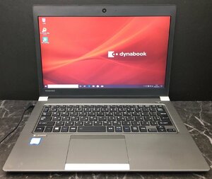 1円～ ■ジャンク dynabook R63/DN / 第8世代 / Core i5 8250U 1.60GHz / メモリ 8GB / SSD 256GB / 13.3型 / OS有り / BIOS起動可