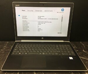 1 jpy ~ # Junk HP PROBOOK 450 G5 / no. 7 generation / Core i5 7200U 2.50GHz / memory 8GB / HDD 500GB / 15.6 type / OS less / BIOS start-up possible 