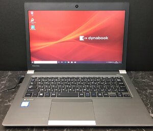 1円～ ■ジャンク dynabook R63/DN / 第8世代 / Core i5 8250U 1.60GHz / メモリ 8GB / SSD 256GB / 13.3型 / OS有り / BIOS起動可