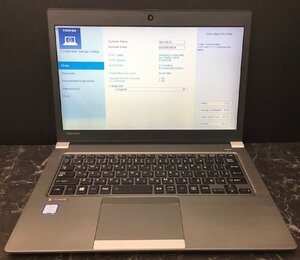 1円～ ■ジャンク 東芝 dynabook R63/J / 第7世代 / Core i5 7200U 2.50GHz / メモリ 8GB / SSD 256GB / 13.3型 / OS無し / BIOS起動可