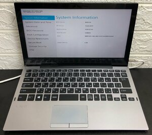 1円～ ■ジャンク SONY VAIO Pro PA / 第8世代 / Core ｍ3 8100Y 1.10GHz / メモリ 8GB / ストレージ無し / 12.5型 / OS無し / BIOS起動可