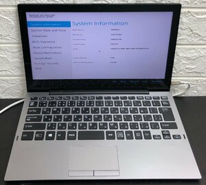 1円～ ■ジャンク SONY VAIO Pro PA / 第8世代 / Core i5 8200Y 1.30GHz / メモリ 8GB / SSD 256GB / 12.5型 / OS無し / BIOS起動可