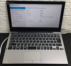 1円～ ■ジャンク SONY VAIO Pro PA / 第8世代 / Core ｍ3 8100Y 1.10GHz / メモリ 8GB / SSD 128GB / 12.5型 / OS無し / BIOS起動可