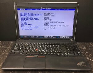 ■ジャンク LENOVO ThinkPad EDGE E530C / Celeron 1005M 1.90GHz / メモリ 4GB / HDD 500GB / DVD / 15.6型 / OS無し / BIOS起動可