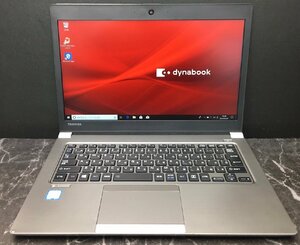 1円～ ■ジャンク 東芝 dynabook R63/M / 第8世代 / Core i5 8250U 1.60GHz / メモリ 8GB / SSD 256GB / 13.3型 / OS有り / BIOS起動可