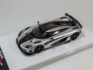 1/64 XKE-model Koenigsegg Agera RS ケーニグセグ アゲーラ RS Silver carbon 限定 499台 京商 トミカサイズ