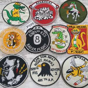 ☆P599 キャラクター ワッペン 10枚 ベトナム 戦争 刺繍 MA-1 MA-65 M-51 N-3B N-1 N-2B ジャケット に！