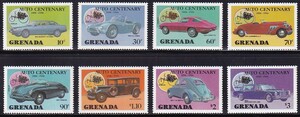 51g Rena da[ unused ]<[1986 SC#1031-1038 automobile 100 year *1886 year made Daimler car . present-day car ] 8 kind .>