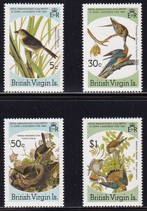 10 britain . bar Gin various island [ unused ]<[1985 SC#520-523 J.J.o-te.bon raw .200 year * bird ] 4 kind .>