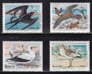 5 Brazil [ unused ]<[1985 SC#2001-2004. raw living thing protection *a blow Roth national park. sea side bird ] 4 kind .>