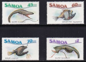 16sa moa [ unused ]<[1987 SC#692-95 sea . living thing ] 4 kind .>