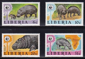 23libe rear [ unused ]<[ 1984 world nature protection fund * animal ] 4 kind .>