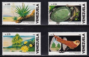 23 ベネズエラ【未使用】＜「1982 SC#1267-1270 植物と生き物」 4種完 ＞