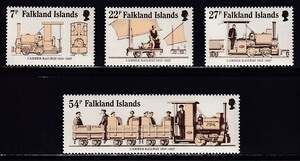 17 Fork Land various island [ unused ]<[1984 SC#416-419 gold bar railroad ] 4 kind .>