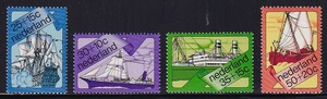 54 オランダ【未使用】＜「1973（付加金）慈善切手・船」 4種完 ＞